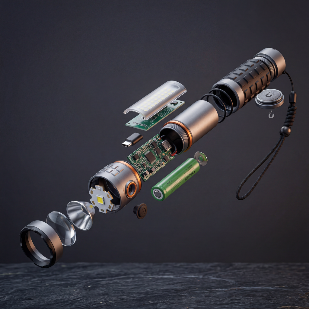 TaviBeam Pro – 2-in-1 Tactical Flashlight
