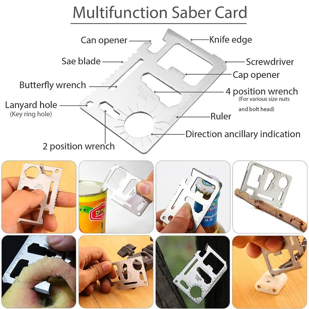 Professionelles Auto-Überlebens-Erste-Hilfe-Kit Outdoor Camping Wandern Erste-Hilfe-Kit Notfallausrüstung Outdoor SOS Wildnisabenteuer