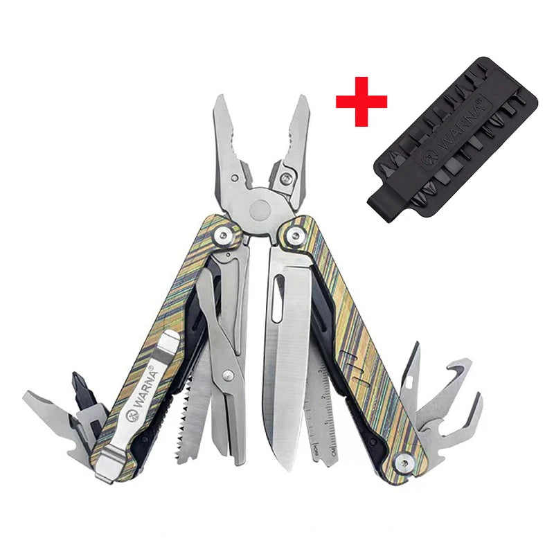 BHBT Titanium Alloy Multitool Pliers 20 In 1 EDC Outdoor Camping Survival Multi functional Tool Pliers Multi Tool