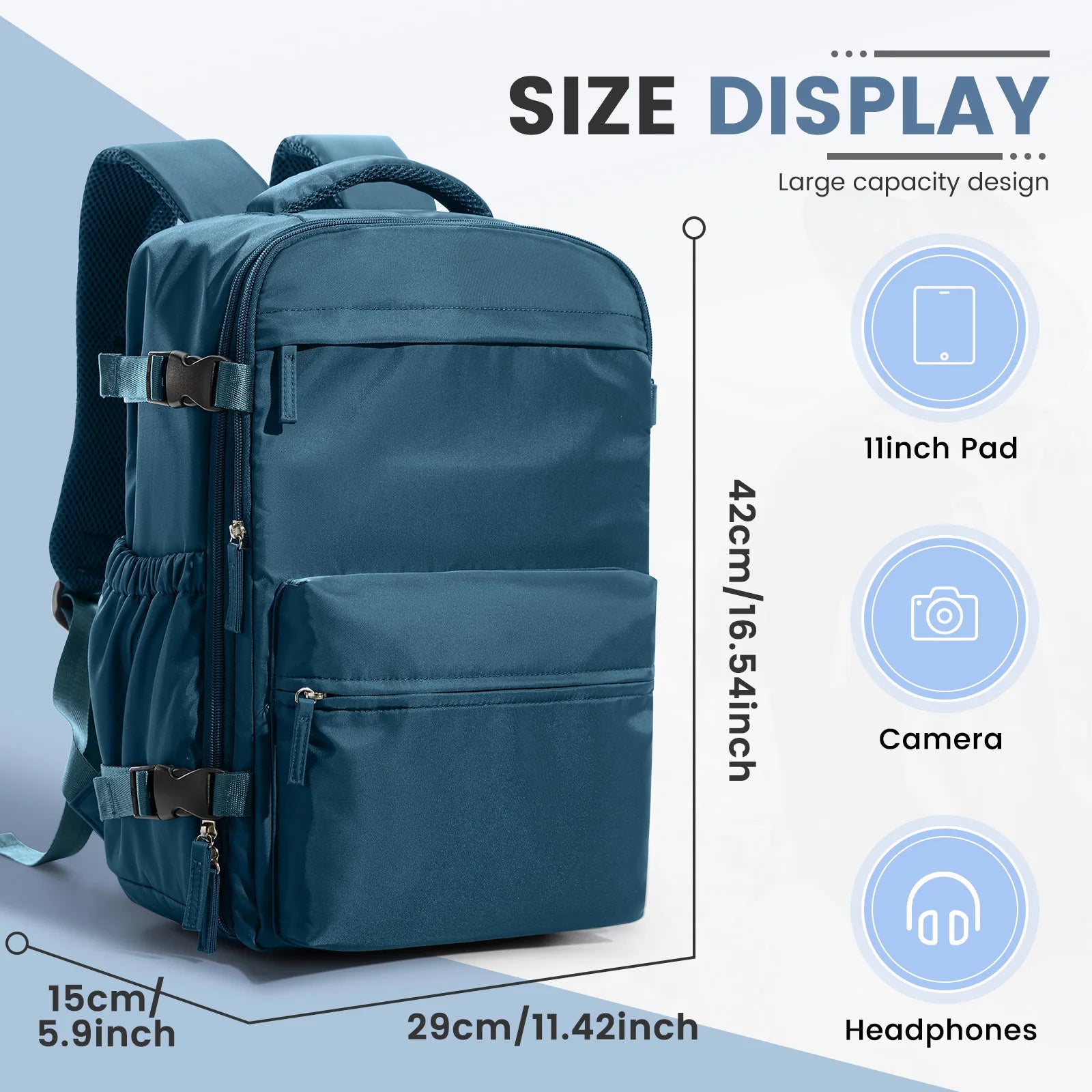 Ryanair 40x30x20 Cabin Bag Men Air Vacuum Compression Backpack Hand Luggage Laptop Backpack,42x29x15 Vacuum Clothing Storage Bag