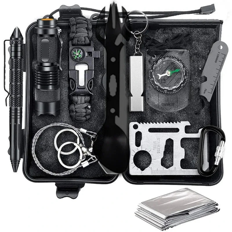 Professionelles Auto-Überlebens-Erste-Hilfe-Kit Outdoor Camping Wandern Erste-Hilfe-Kit Notfallausrüstung Outdoor SOS Wildnisabenteuer