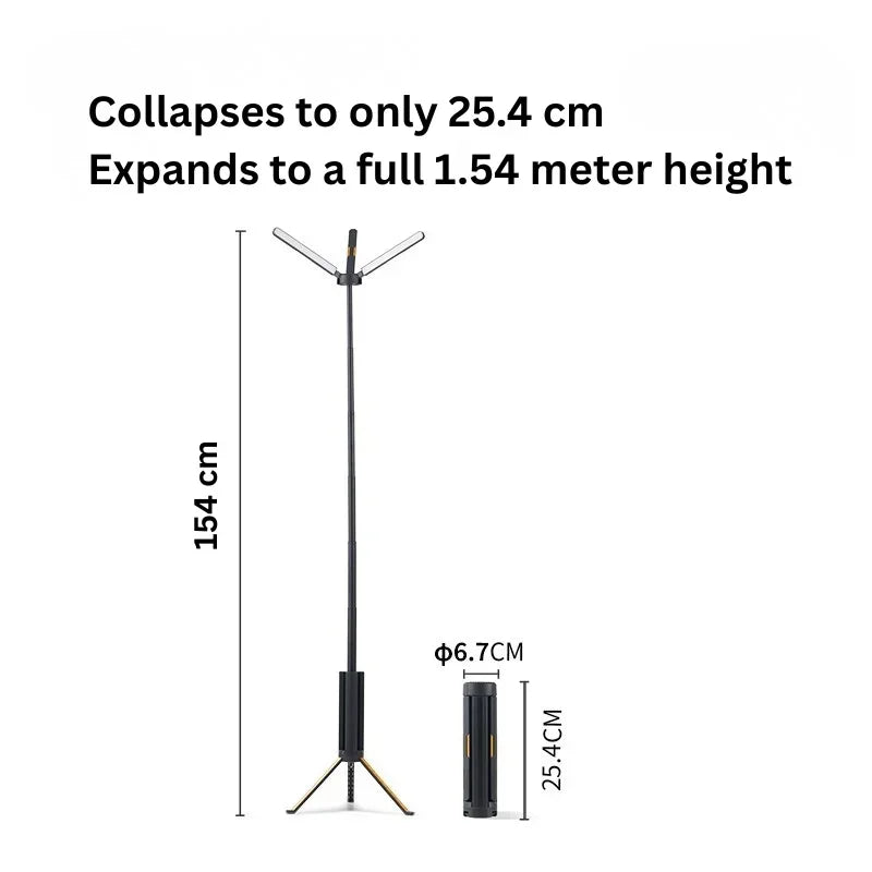 Teleskop-Campinglampe 15600 mAh wiederaufladbare Laterne, wasserdichte zusammenklappbare Outdoor-LED-Taschenlampe für Wanderzelt
