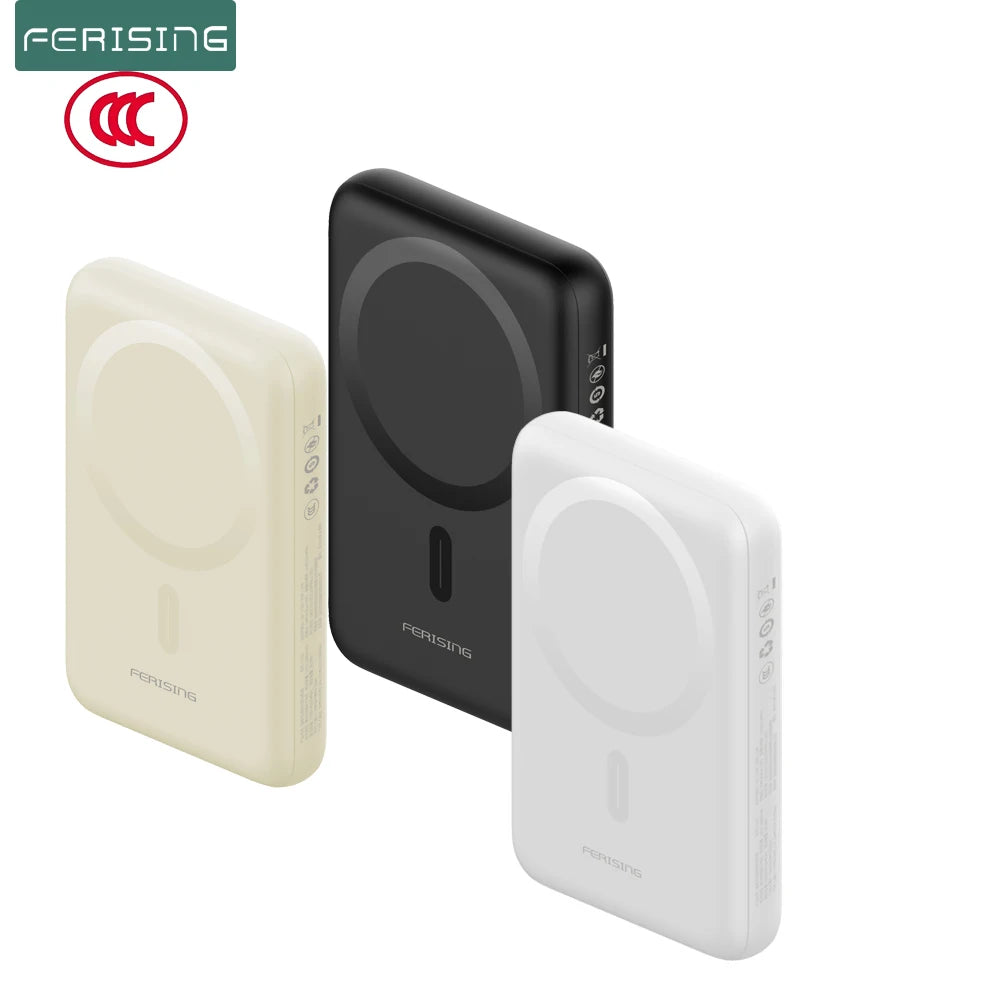 【CCC 3C zertifiziert】10000mAh Magnetische kabellose Powerbank PD20W Schnellladung für iPhone Samsung Xiaomi Typ-C Externer Akku