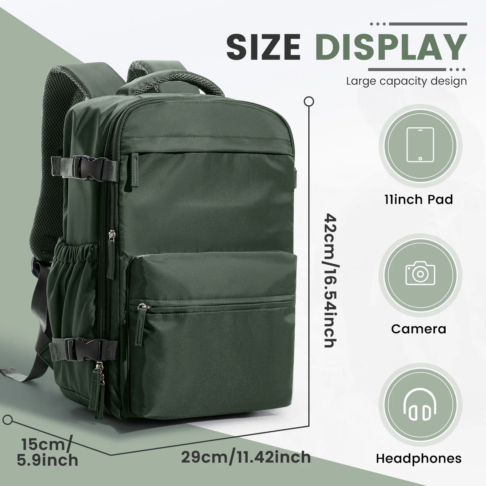 Ryanair 40x30x20 Cabin Bag Men Air Vacuum Compression Backpack Hand Luggage Laptop Backpack,42x29x15 Vacuum Clothing Storage Bag