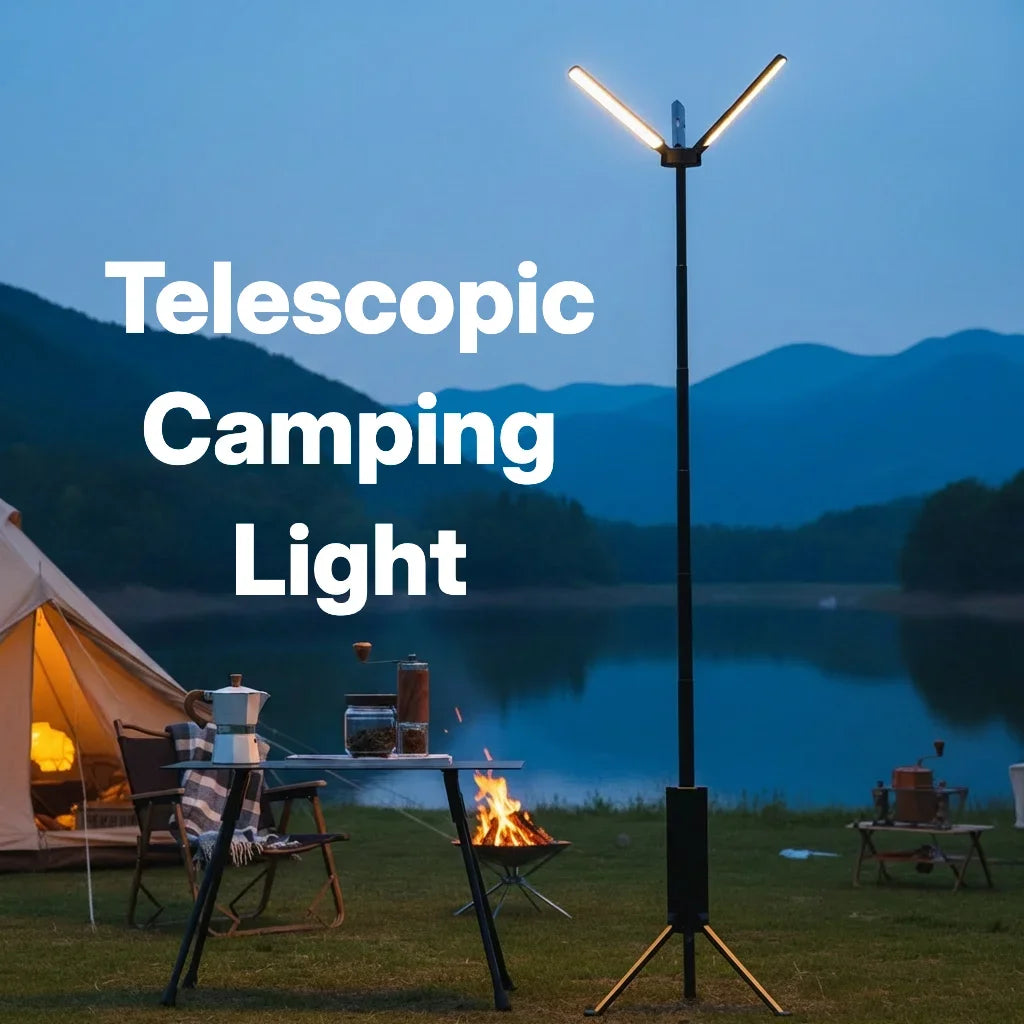 Teleskop-Campinglampe 15600 mAh wiederaufladbare Laterne, wasserdichte zusammenklappbare Outdoor-LED-Taschenlampe für Wanderzelt