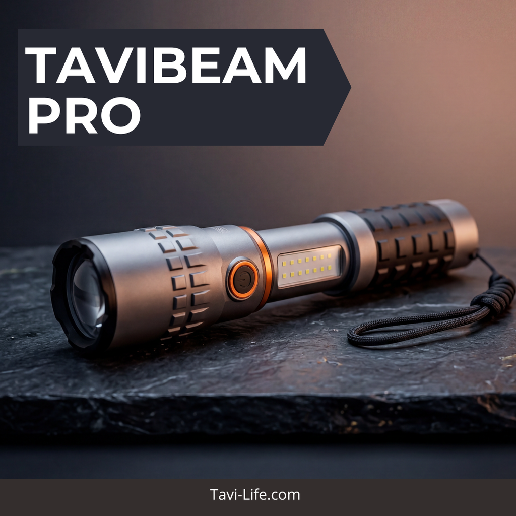 TaviBeam Pro – 2-in-1 Tactical Flashlight